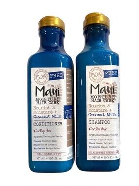 Maui Moisture Coconut Milk Shampoo Conditioner Set 19.5oz Hydrating Dry Hair